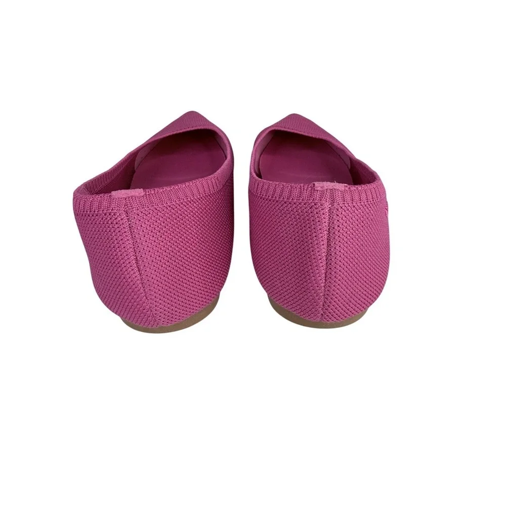 Vivaia Aria 5 Flats Point Womens Size 43 US 12 Pink Knit Slip On Comfort Shoes‎